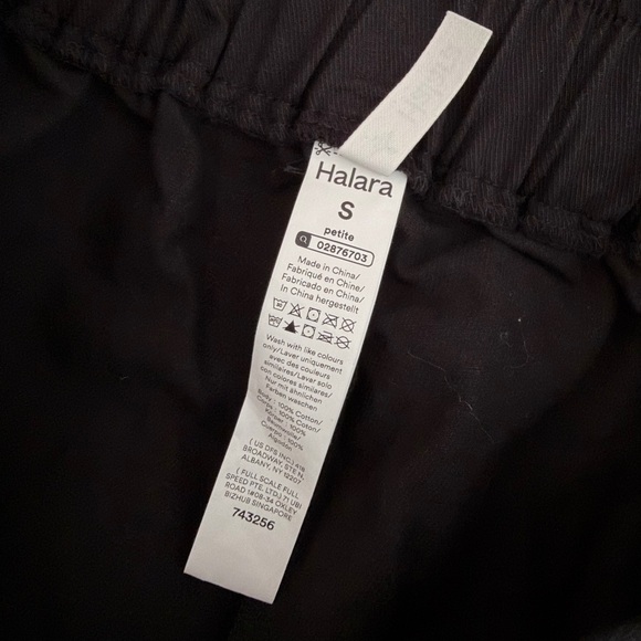 HALARA Mid Rise Zipper Pocket Casual Cotton Black Joggers Sz S Petite - Picture 6 of 6